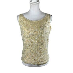 Vintage Imperial Imports Iridescent Sequin Sleeveless Top